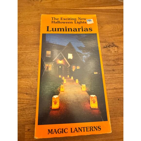 NIB Vintage Halloween Lantern Luminarias Black Cat Candles - Picture 1 of 6